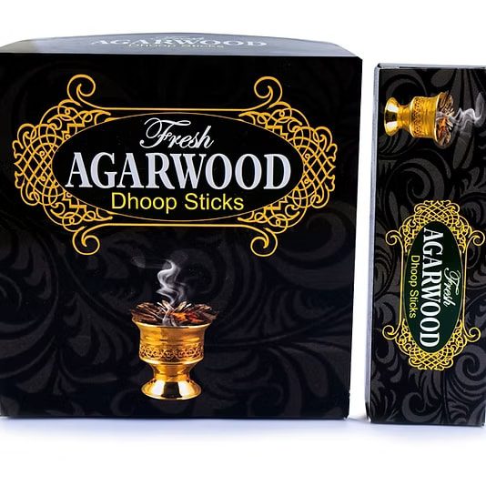 Agarwood dhoop sticks packaging design
