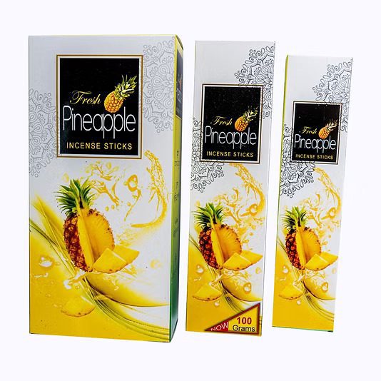 Fresh pineapple incense boxes