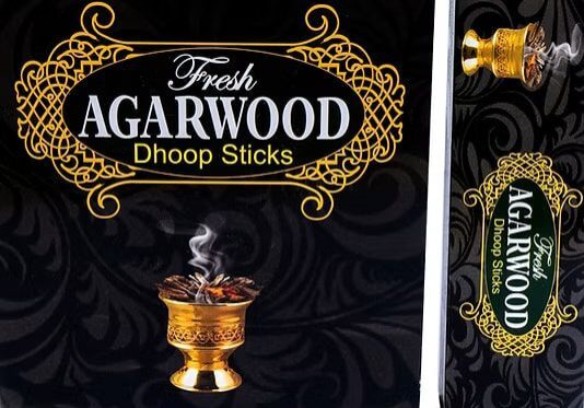 Agarwood dhoop sticks packaging design