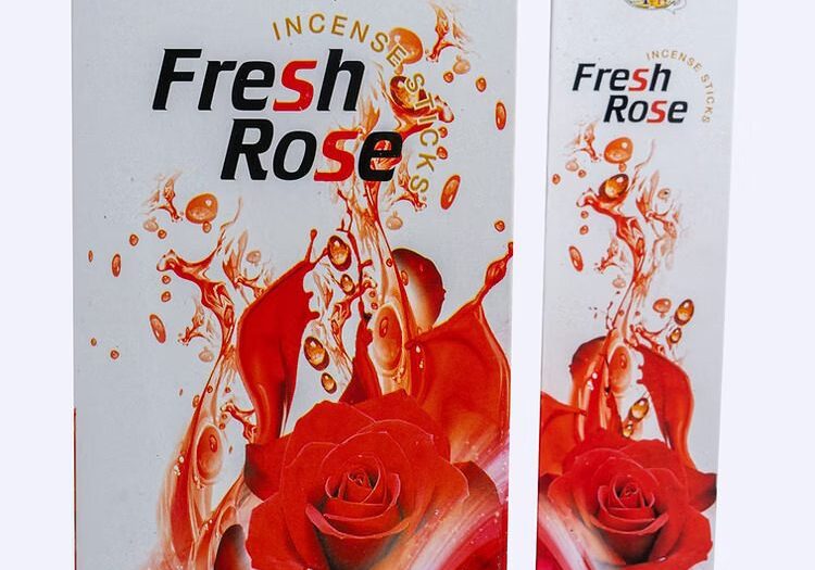 Red rose themed incense box